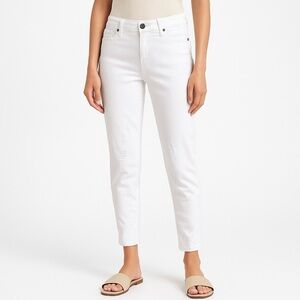 Buffalo David Bitton 5 pocket white twill pants with stretch